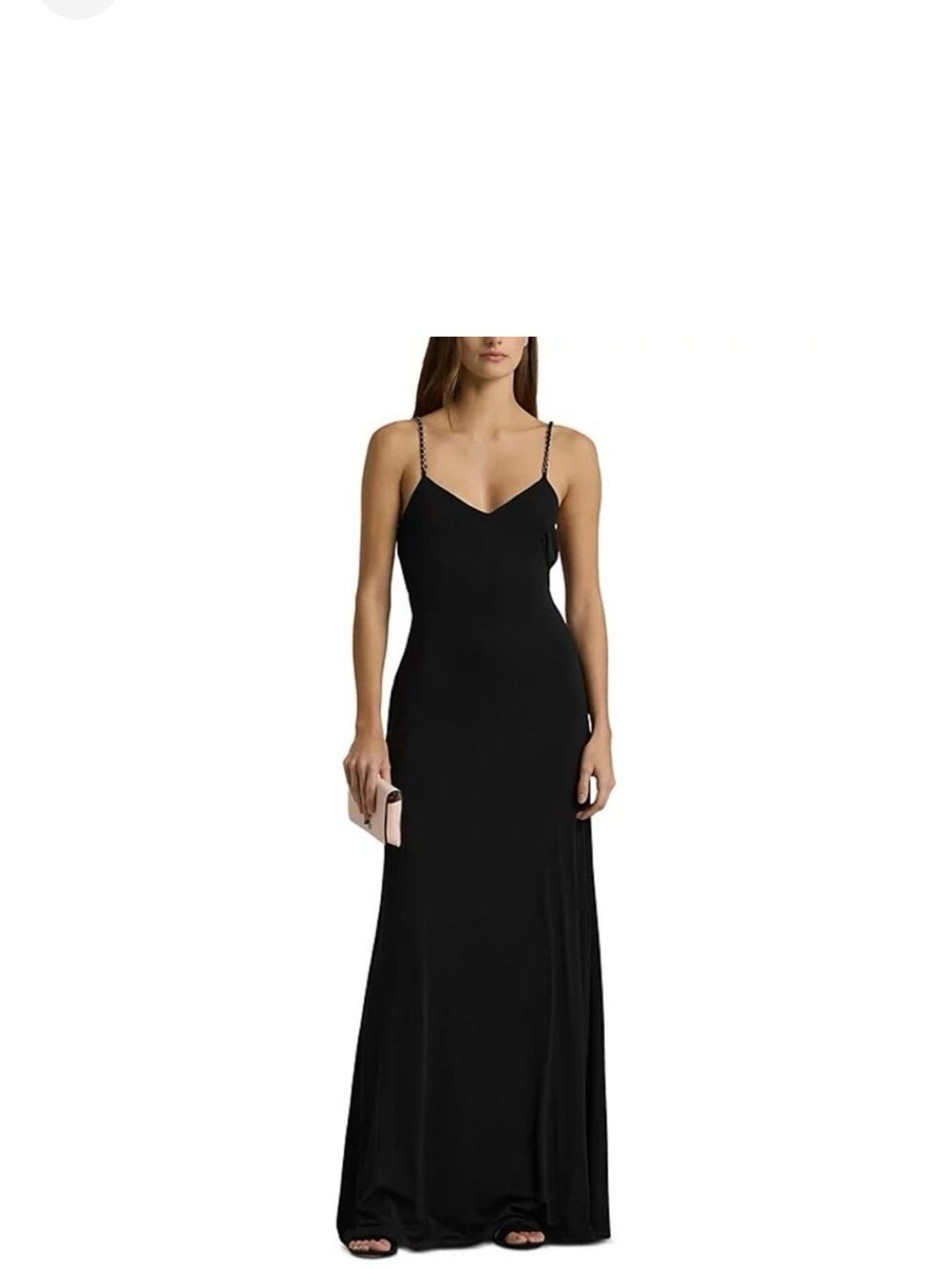 GORGEOUS NWT Lauren Ralph Lauren Chain-Strap Twist Evening Gown—Sz 4
